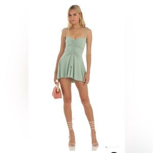 Lucy in the Sky ruched mini dress